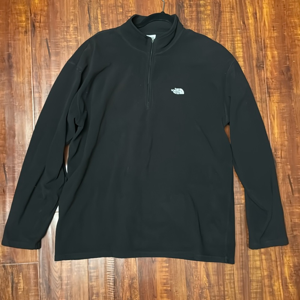 VINTAGE North Face Half Zip | Black | Large | Used Like New
